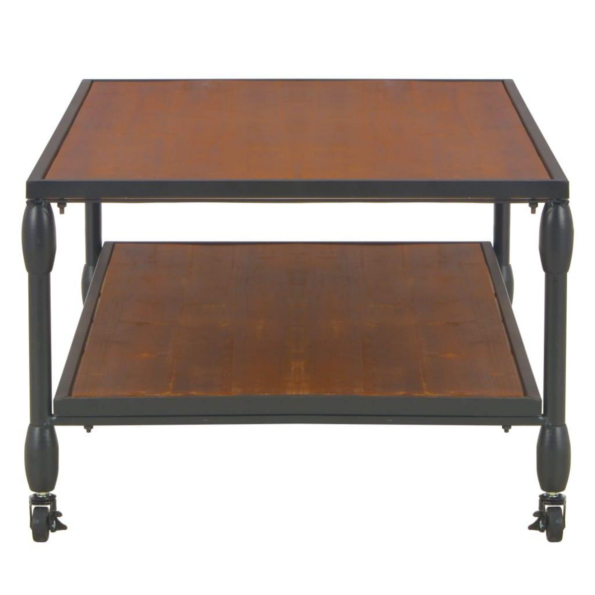 VIDAXL Table basse avec etagere 120x60x40 cm Bois de sapin massif