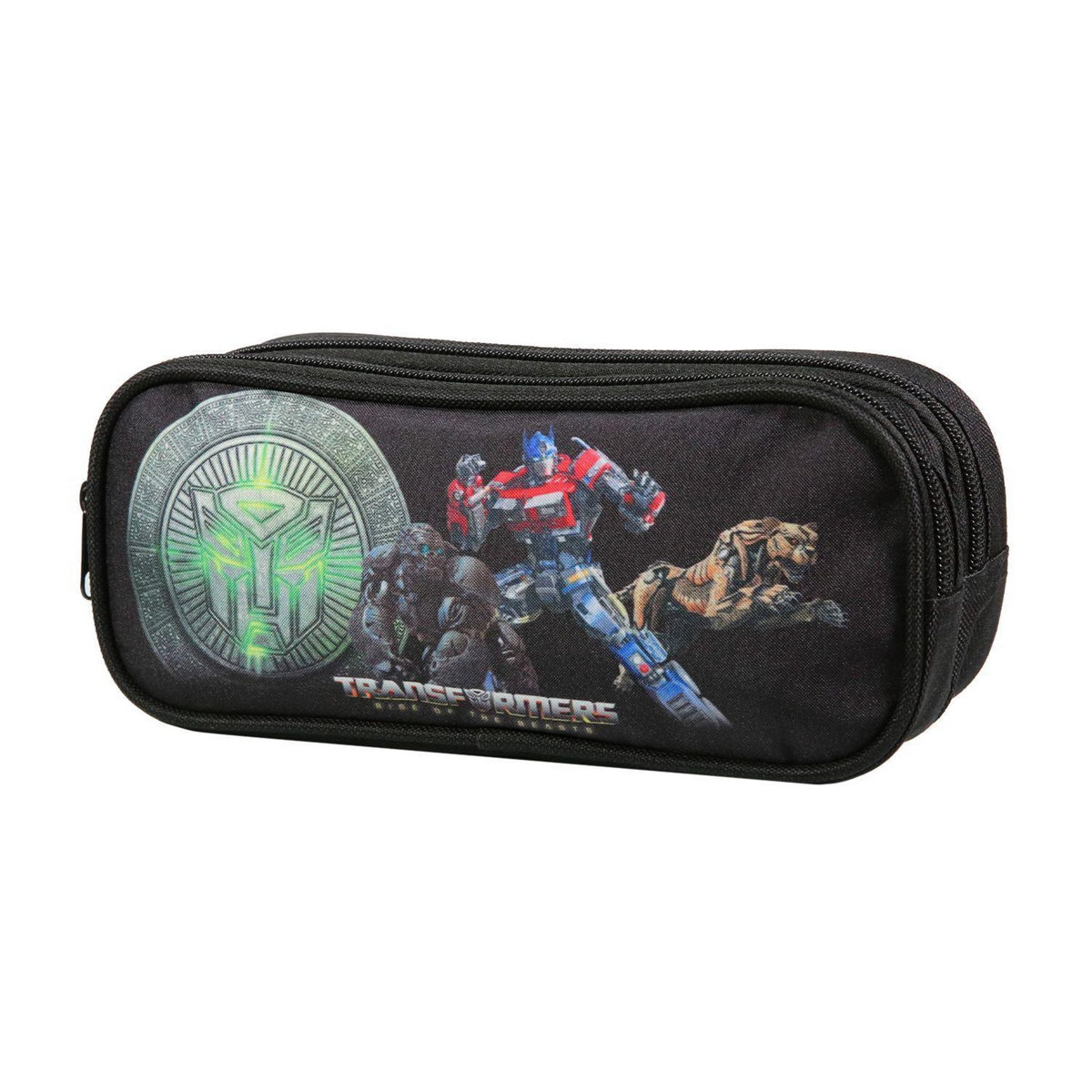 Bagtrotter BAGTROTTER Trousse scolaire 2 compartiments Transformers Noir