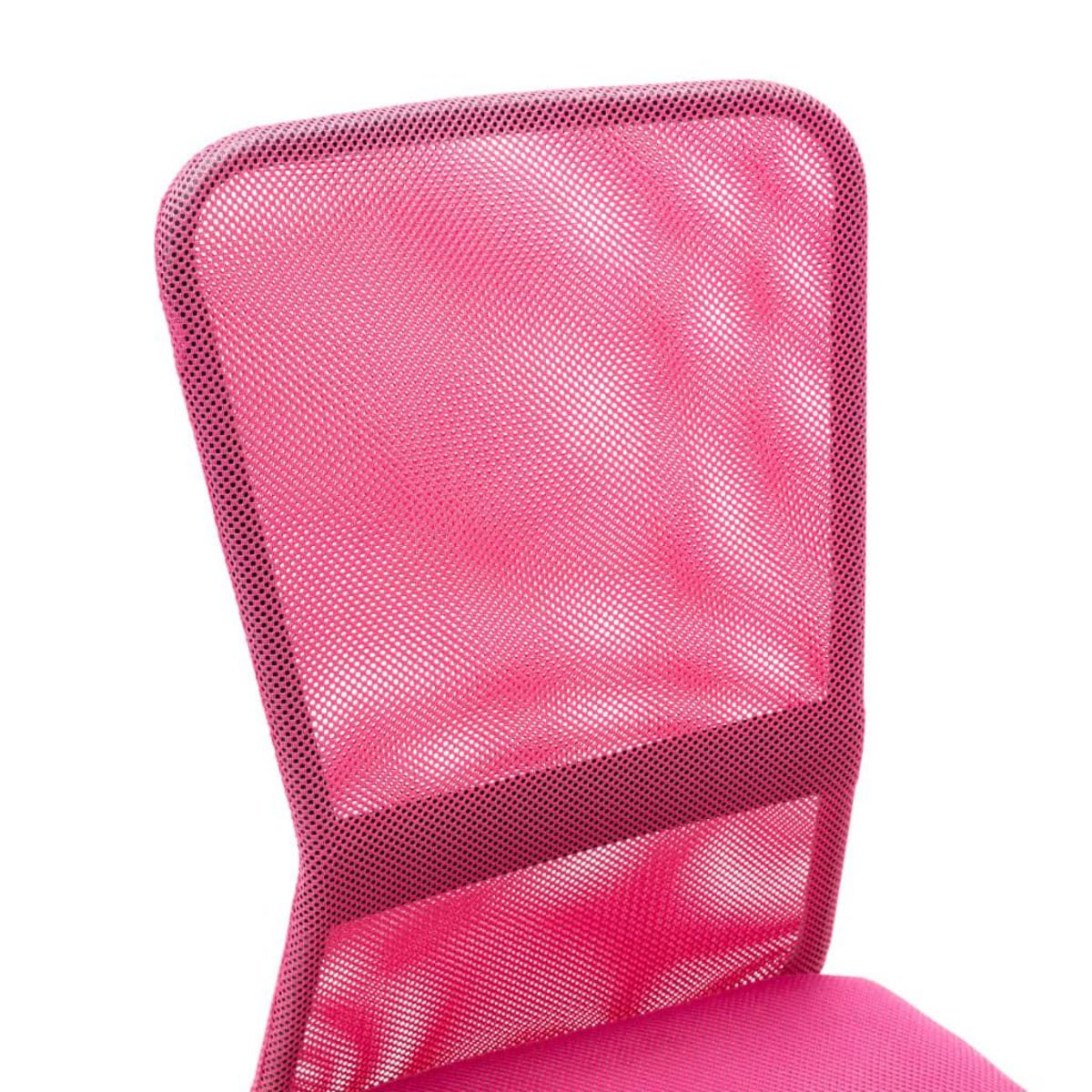 VIDAXL Chaise de bureau Rose 44x52x100 cm Tissu en maille