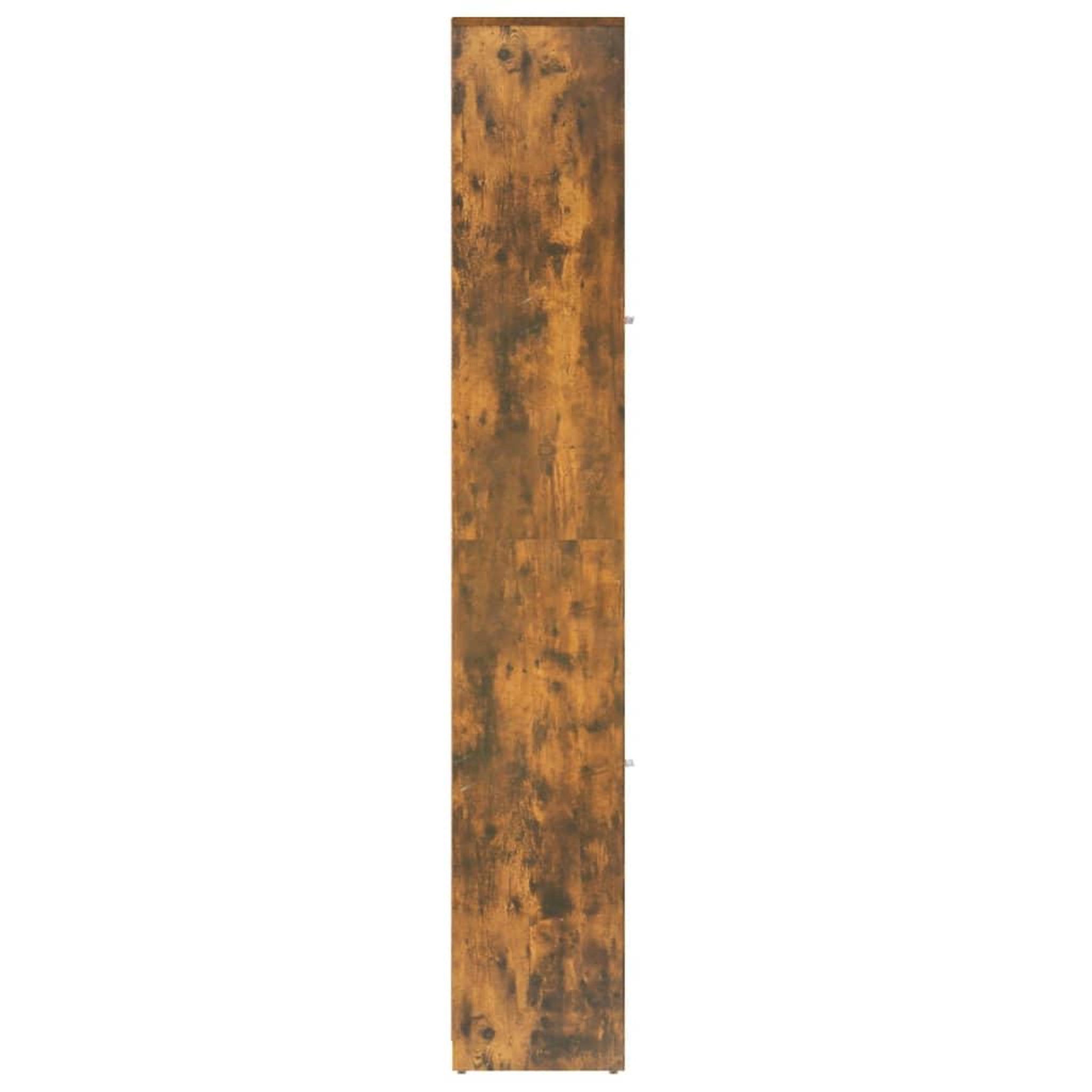 Voir la diapositive 4 : VIDAXL Armoire de bain Chene fume 30x30x183,5 cm Bois d'ingenierie