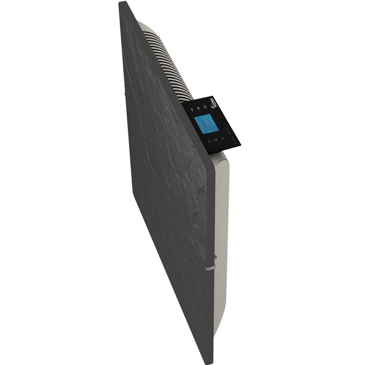 MAZDA Radiateur électrique 1000W pierre naturelle Dual Kherr - Ardoise noire