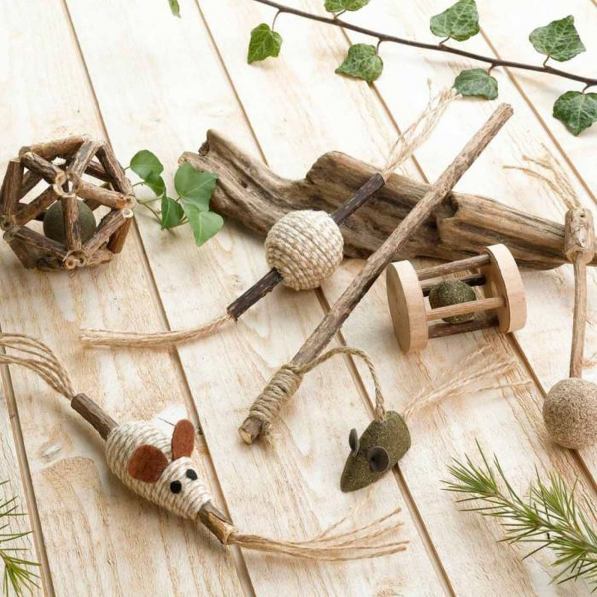 Paris Prix Jouet Rouleau pour Chat  Matatabi  6cm Naturel