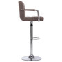 Voir la diapositive 4 : VIDAXL Chaises de bar lot de 2 taupe tissu