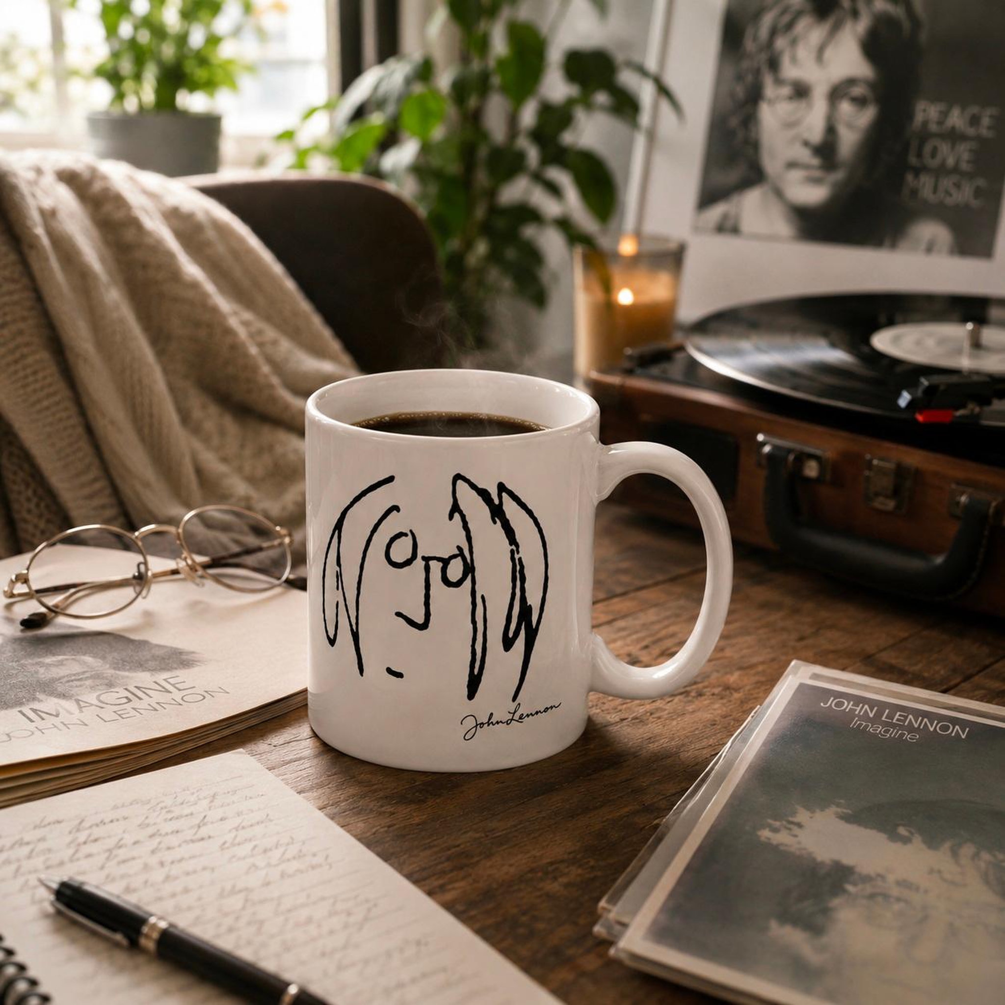 Voir la diapositive 4 : Eden Mug john lennon – 300 ml design et moderne