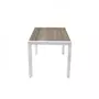 MARKET24 Table de jardin rectangulaire - 160 cm - Aluminium et Plateau ECP (Extrudat Calcito-plastique)