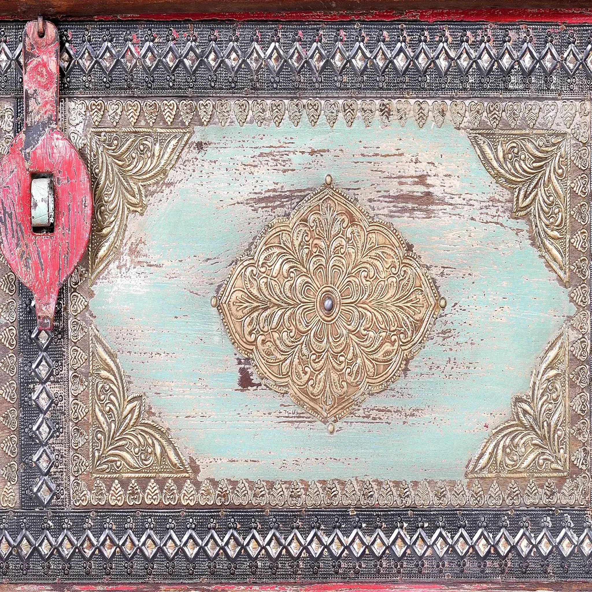 Voir la diapositive 3 : GINER Y COLOMER SL Coffre en bois de manguier massif 116 cm style rustique