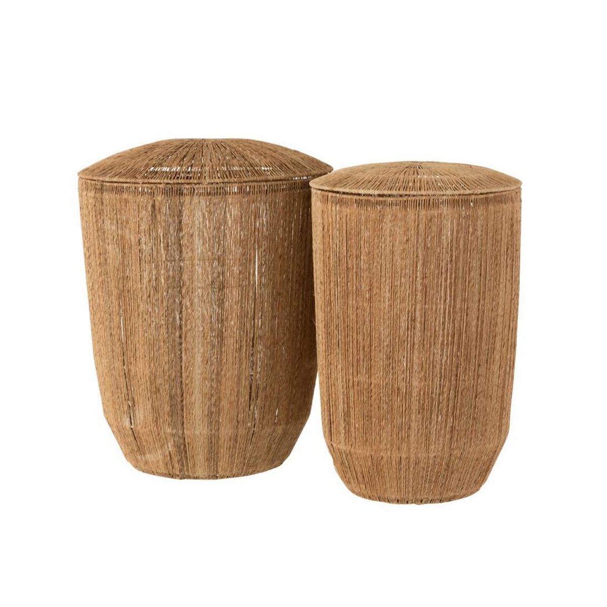 CALICOSY Set 2 Paniers Allongés en Jute Naturel - DANTYA