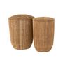Voir la diapositive 3 : CALICOSY Set 2 Paniers Allongés en Jute Naturel - DANTYA