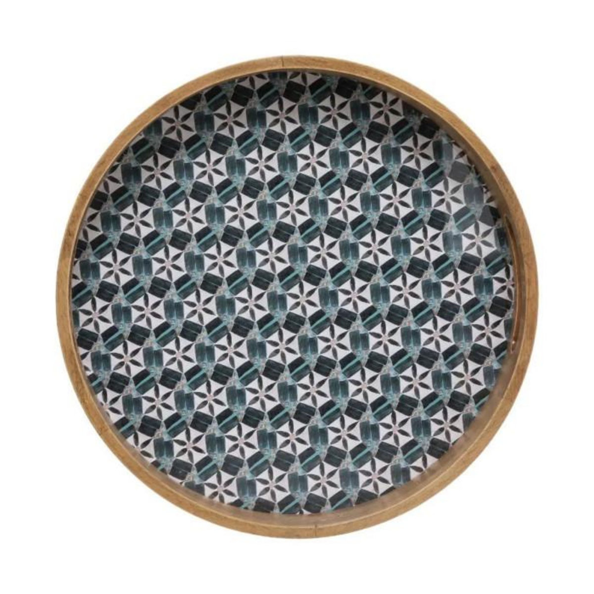 ATMOSPHERA Lot de 2 Plateaux Déco  Alicante  34cm Multicolore