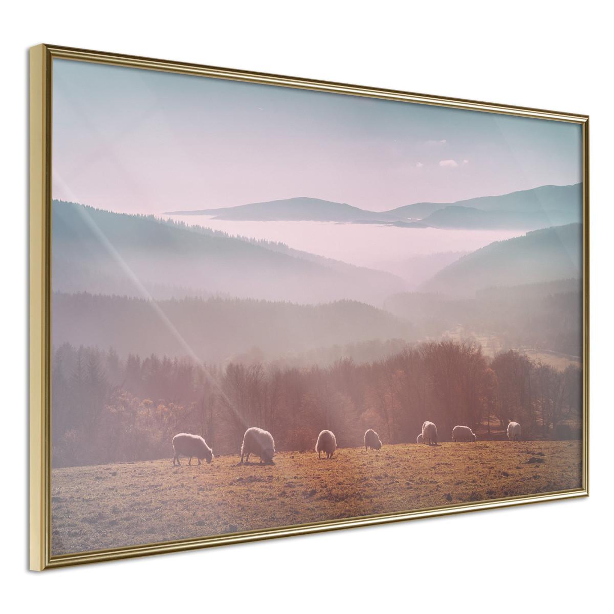 Paris Prix Affiche murale encadrée  mountain pasture