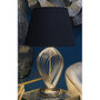 Voir la diapositive 5 : Paris Prix Lampe à Poser en Métal  Maxt  53cm Or & Noir