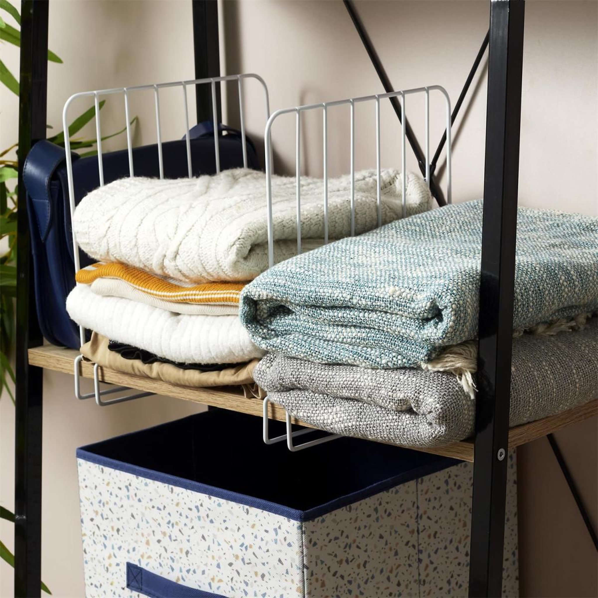 Voir la diapositive 4 : Je cherche une idee Séparateur d'Étagère en Métal  Armoire  32cm Blanc