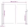 Voir la diapositive 6 : VIDAXL Auvent lateral retractable vert fonce 170x300 cm