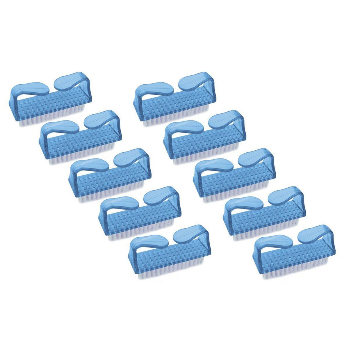 VIVEZEN Lot de 10 brosses à ongles, nettoyantes - Violet