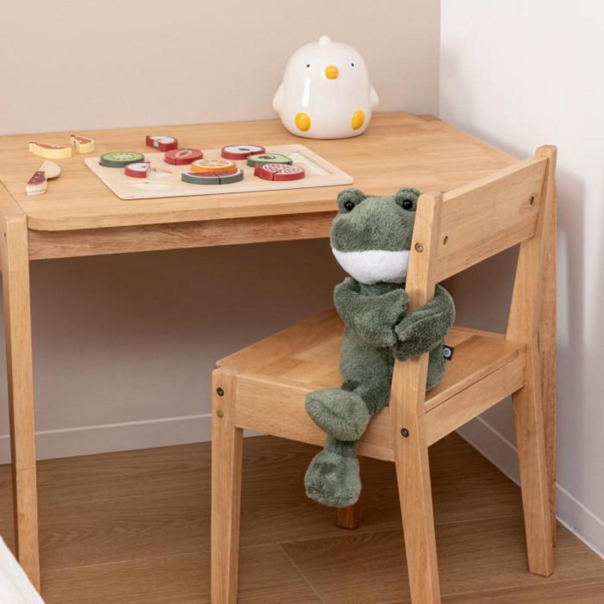 Atmosphera Kids Tirelire Enfant en Dolomite  Poussin  15cm Blanc