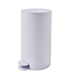 GUY LEVASSEUR Poubelle salle de bain à pédale 5L. Coloris disponibles : Blanc, Marron, Beige