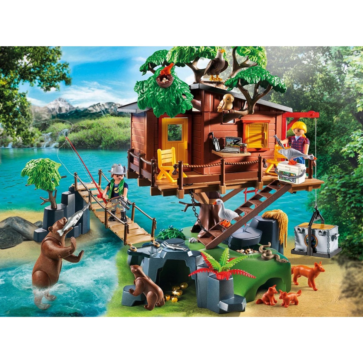 PLAYMOBIL 5557 - Wild life - Cabane des aventuriers dans les arbres