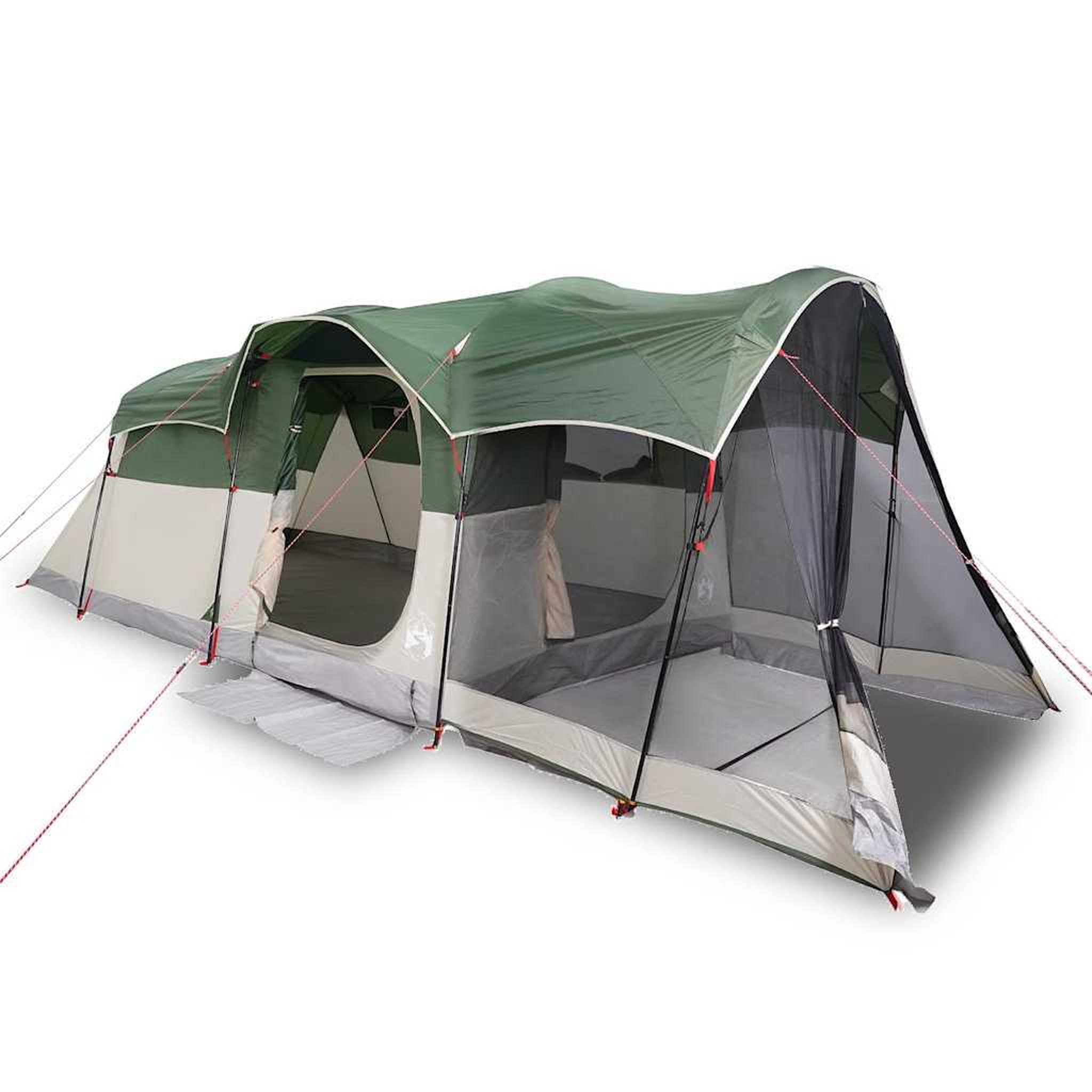 Voir la diapositive 2 : VIDAXL Tente familiale tunnel 8 personnes vert impermeable