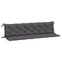 Voir la diapositive 2 : VIDAXL Coussins de banc de jardin lot de 2 anthracite tissu Oxford