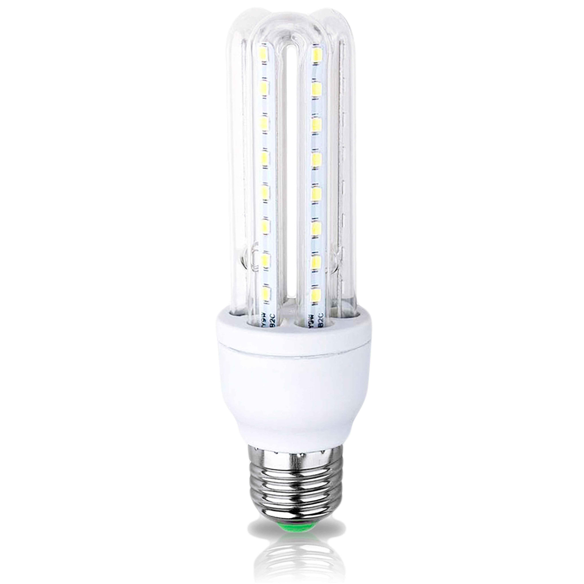 Homepluss Ampoule led 3 tubes e27 8w blanc chaud