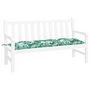 Voir la diapositive 3 : VIDAXL Coussin de banc de jardin motif de feuilles 150x50x7 cm