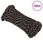 Voir la diapositive 1 : VIDAXL Corde de bateau Noir 4 mm 50 m Polypropylene