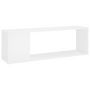 Voir la diapositive 2 : VIDAXL Meuble TV Blanc 100x24x32 cm Bois d'ingenierie