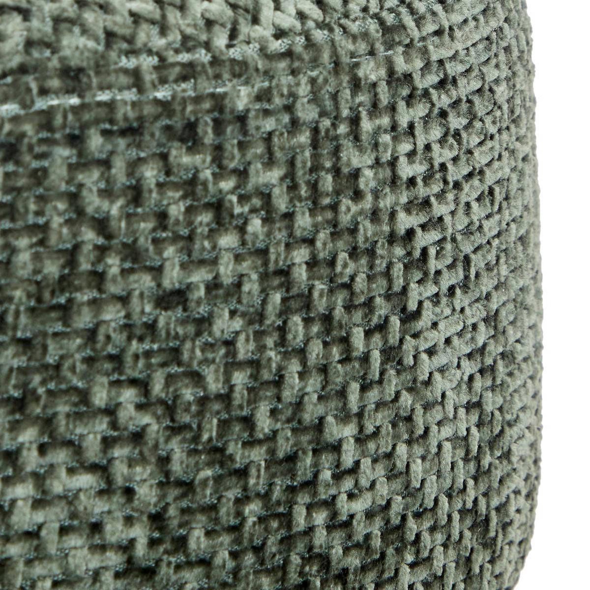 Voir la diapositive 3 : ATMOSPHERA Tabouret d'appoint chenille  spolo  39cm vert cèdre