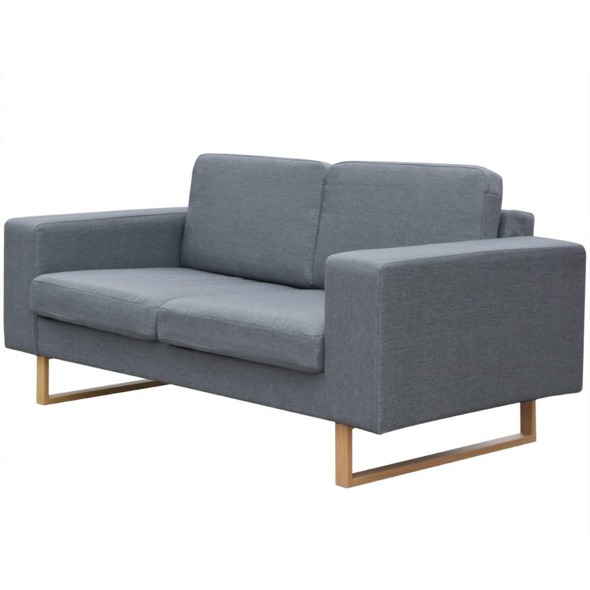 Voir la diapositive 2 : VIDAXL Ensemble de canape a 2 places et a 3 places gris clair