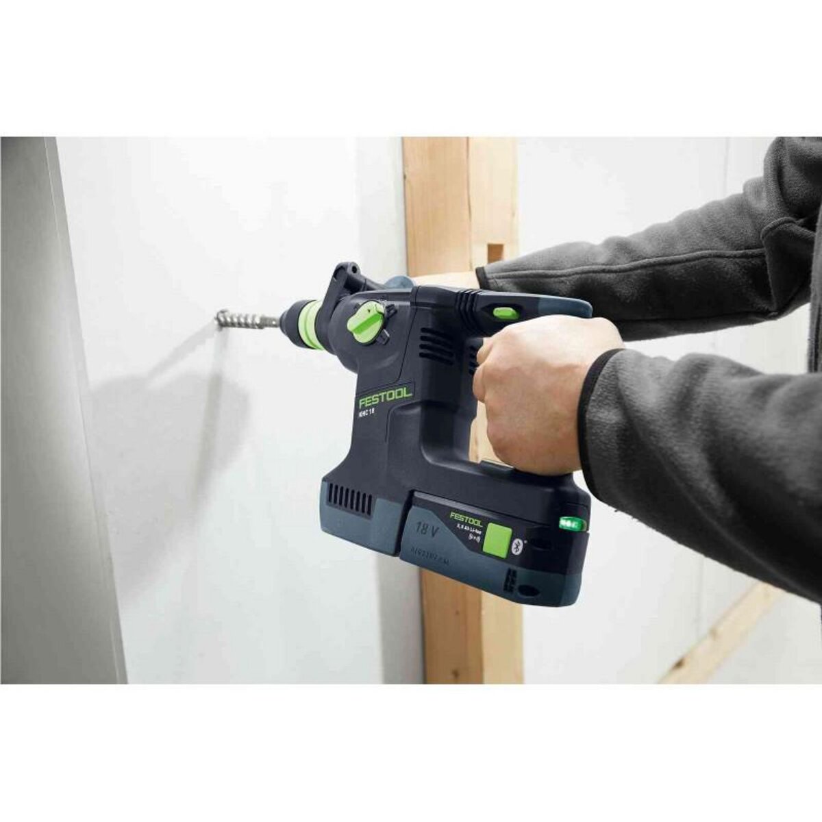 FESTOOL Perforateur burineur SDS Plus 18V KHC 18 5,0 EBI Plus + 2 batteries 5 Ah + chargeur + coffret Systainer FESTOOL 577448