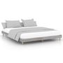 Voir la diapositive 1 : VIDAXL Cadre de lit sans matelas sonoma gris 200x200 cm