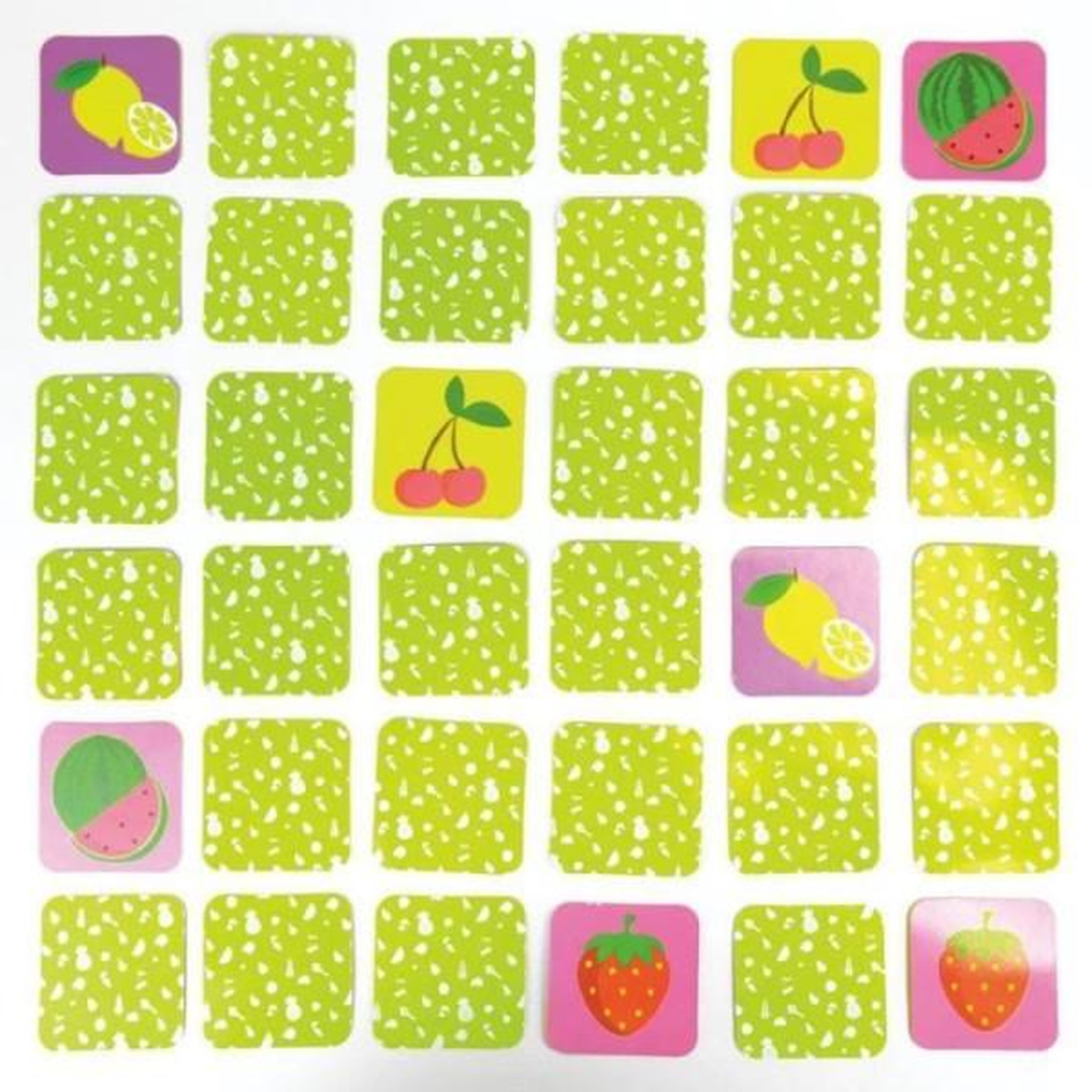 Voir la diapositive 3 : JEMINI Lot de 18 pochettes surprises - JEMINI - Surprise Market - Peluche fruits ou légumes +/- 10 cm, stickers et cartes mémo