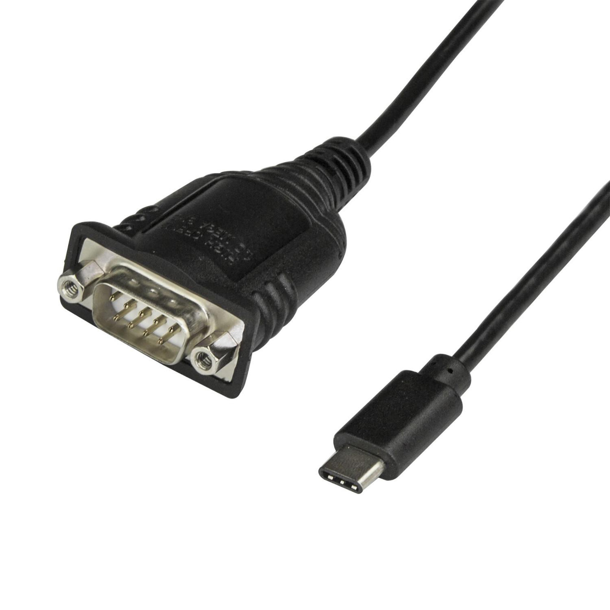 Startech Startech.com câble adaptateur usb-c vers série de 40 cm - convertisseur usb type c vers rs232 (db9) - câble série usb-c pour plcs/apis, scanners, imprimantes - m/m - windows/mac/linux