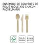 Voir la diapositive 4 : Fackelmann Ensemble de couverts en bois pour pique-nique x30 chacun Fackelmann Move