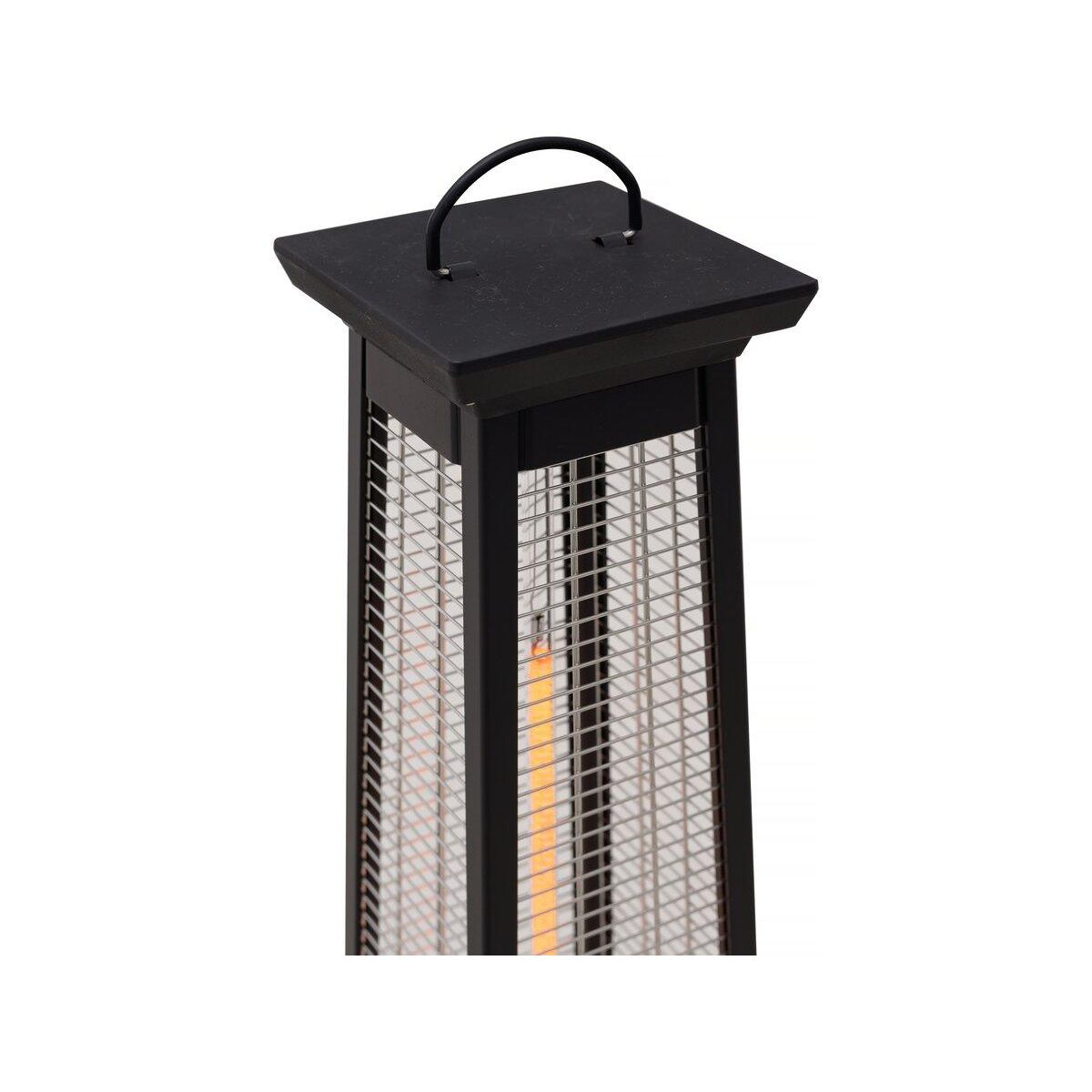 Habitat et Jardin Chauffage électrique radiant en fibre de carbone  Volcano  - 2000W - Noir