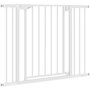 Voir la diapositive 5 : PAWHUT Barrière de sécurité chien largeur réglable 76-103 cm acier blanc
