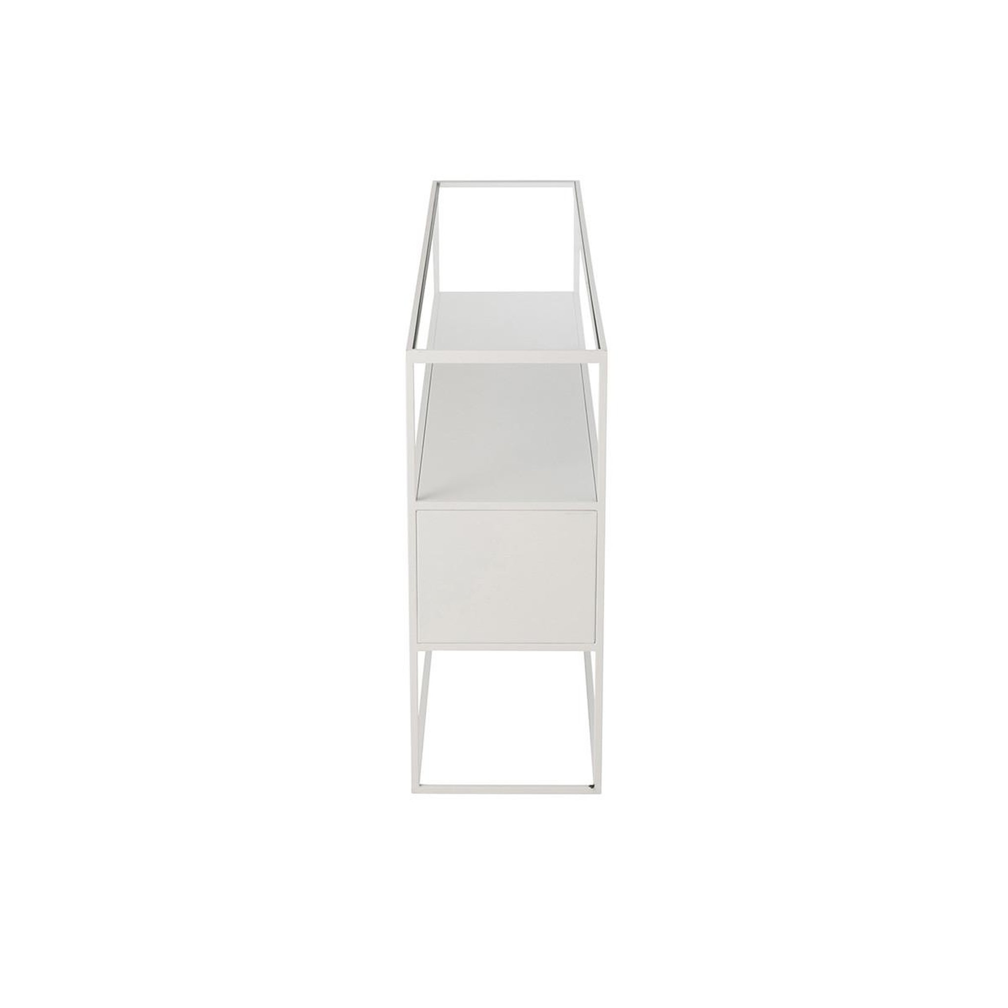 Voir la diapositive 3 : J-LINE Console en métal  maryanne  140cm blanc