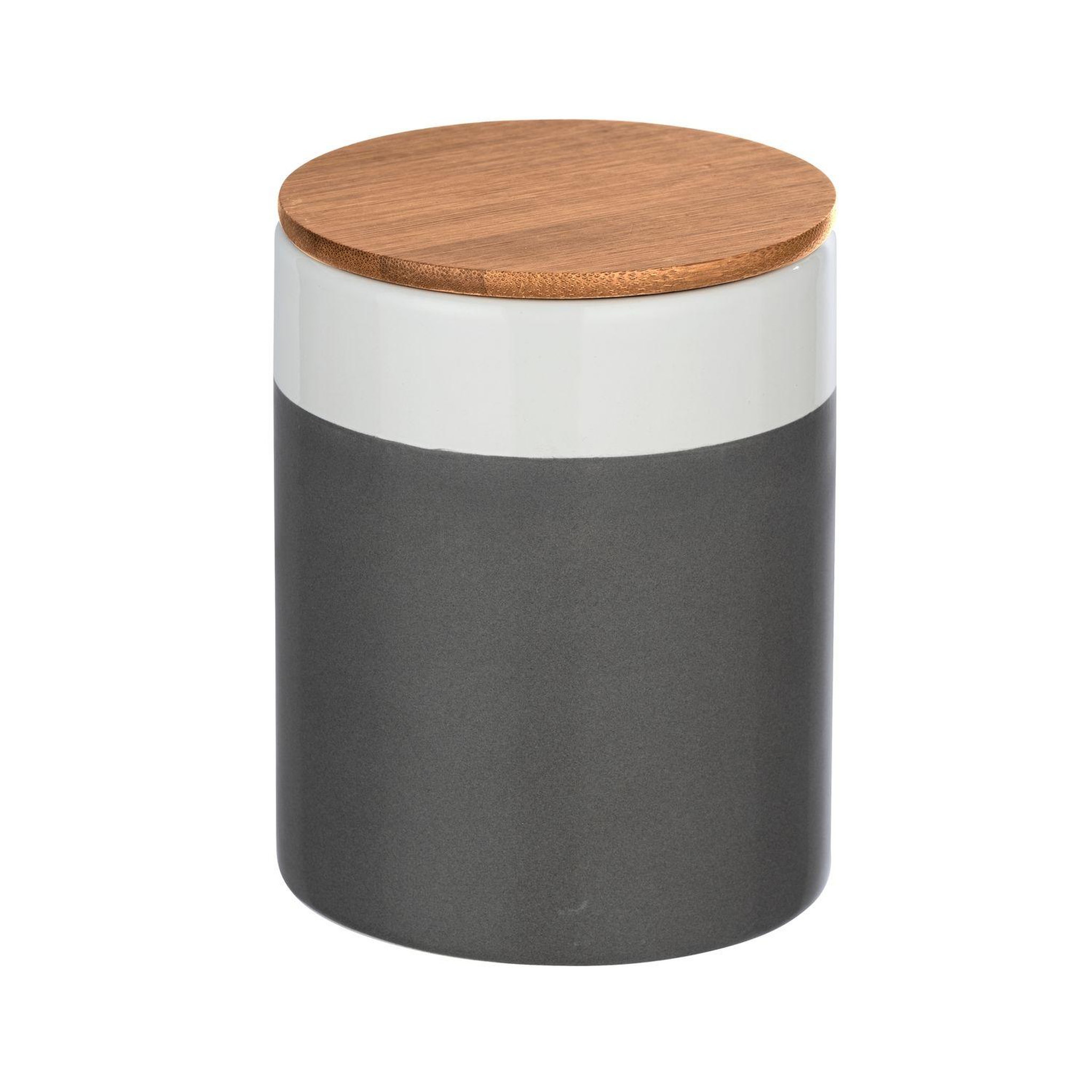 Wenko Boîte de conservation aliment design malta - 0,95 l - gris et blanc