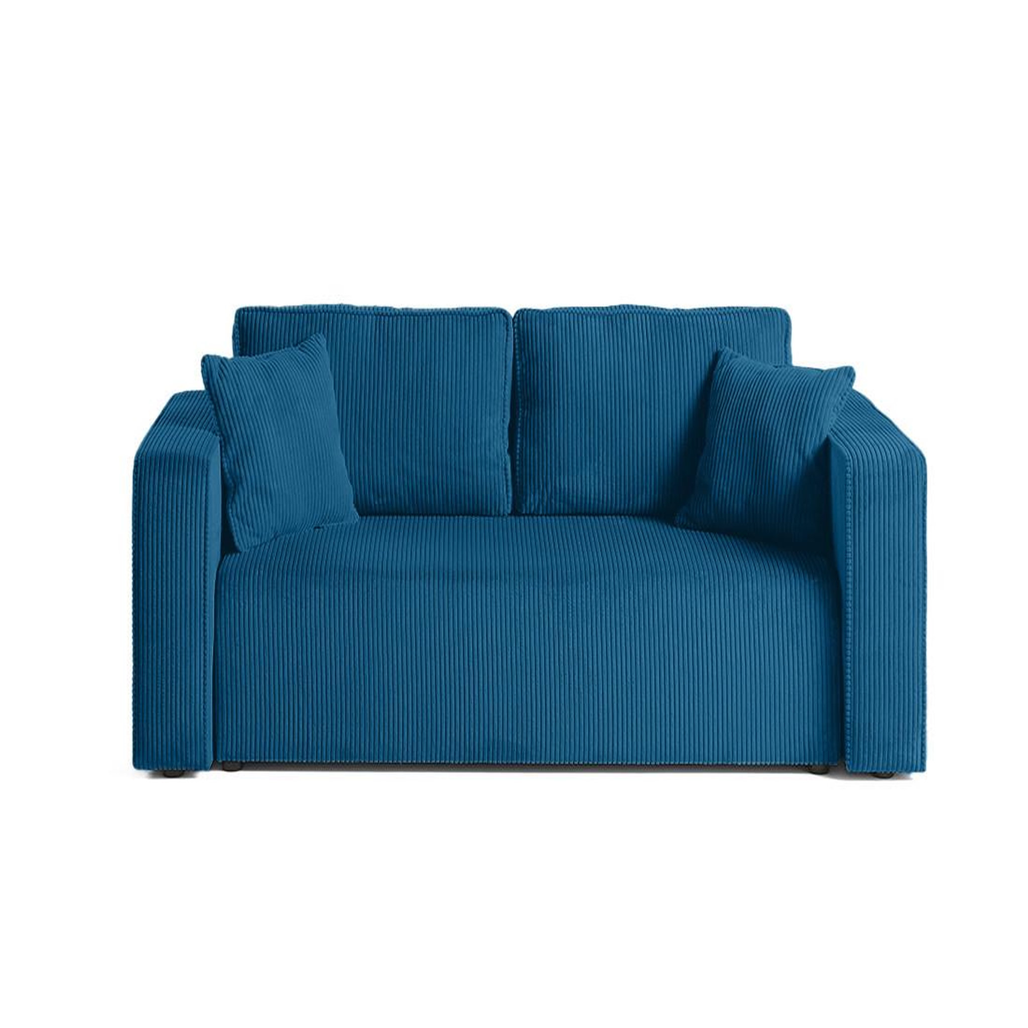 Voir la diapositive 1 : BEST MOBILIER Topaze - canapé droit 2 places - en velours côtelé