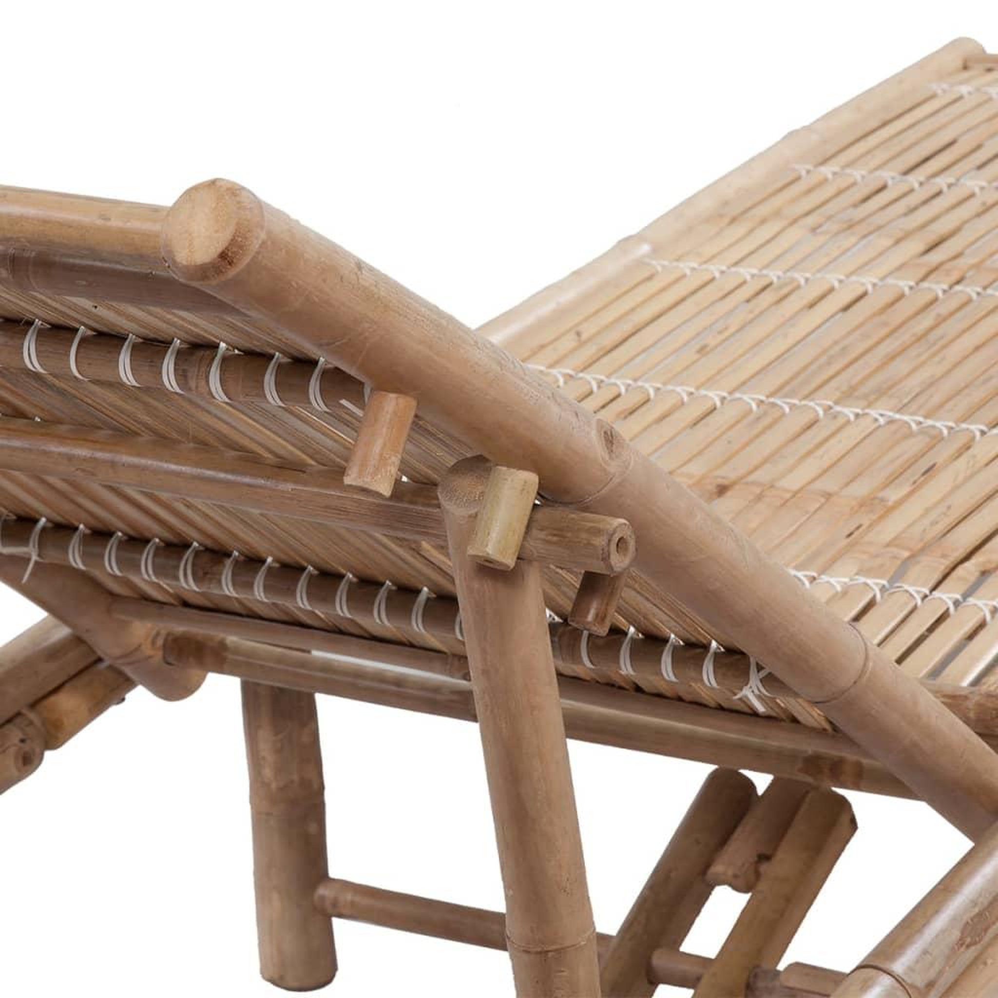 Voir la diapositive 4 : VIDAXL Chaise longue bambou