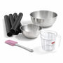 Voir la diapositive 1 : ZENKER Set de 8 ustensiles de pâtisserie avec 4 moules à gâteaux 2 bols 1 spatule pâtisserie et 1 verre doseur Zenker Smart Pastry