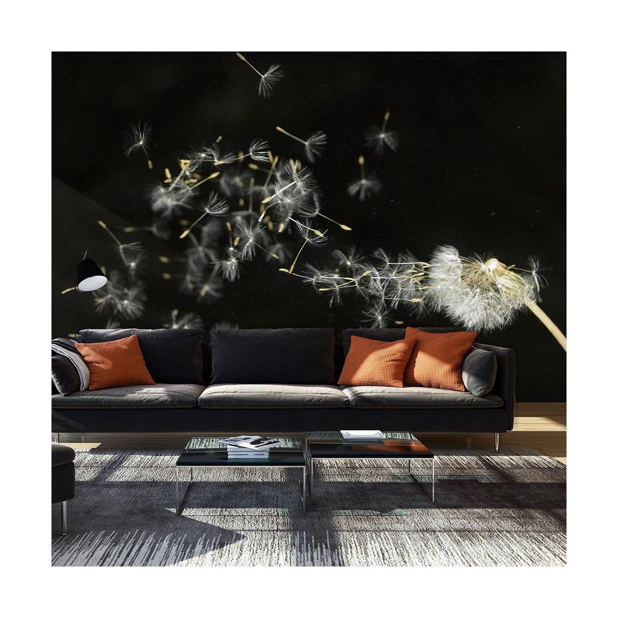 Paris Prix Papier peint  graines de dent de lion emportées par le vent ii  270x450cm