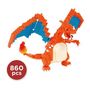Voir la diapositive 2 : BANDAI Figurine Pokémon Dracaufeu (Charizard) - BANDAI - Nanoblock - Figurine en Briques 860 pieces - Kit Construction - NBPM80