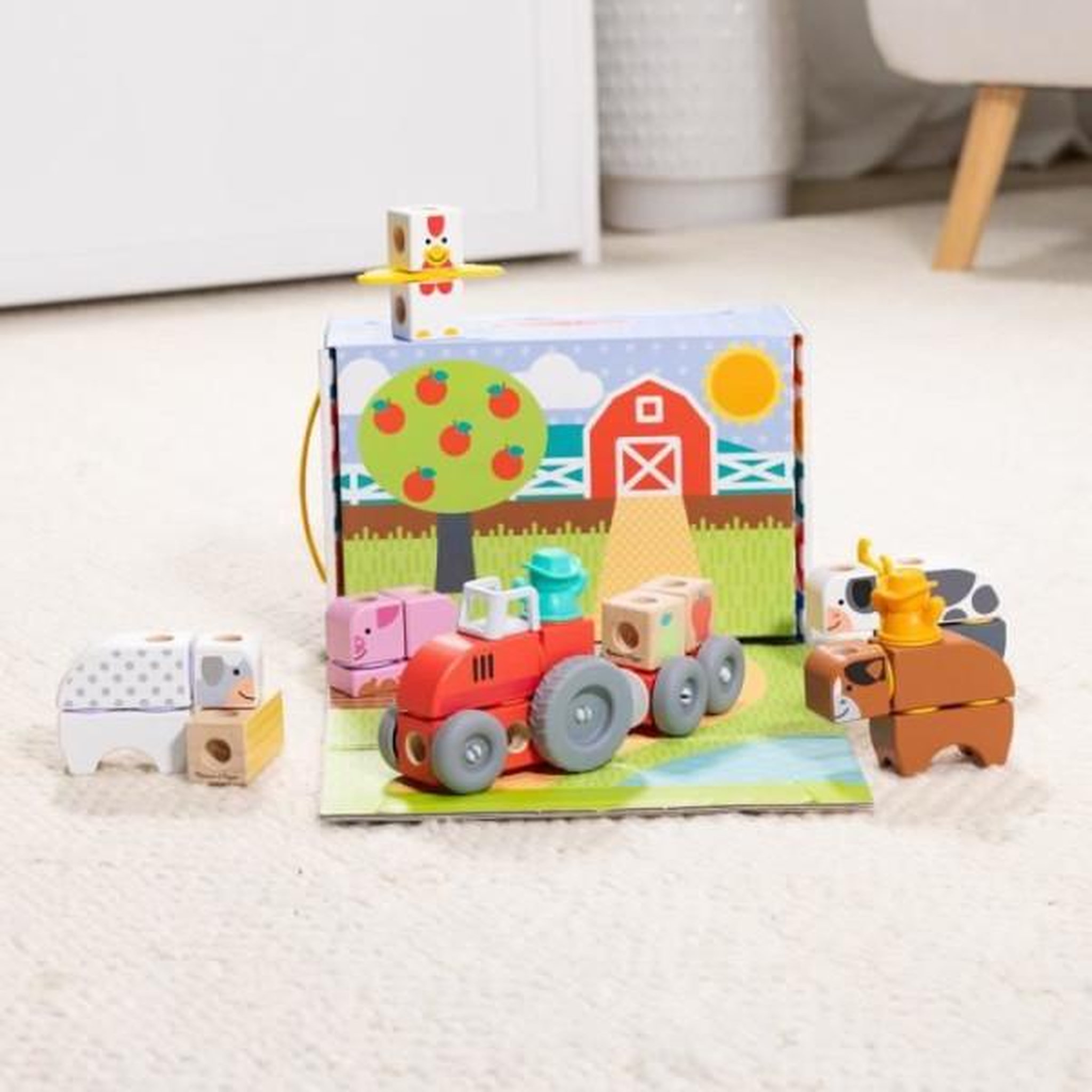 Voir la diapositive 6 : MELISSA & DOUG La ferme - 56 pieces - blockables - mélissa & doug