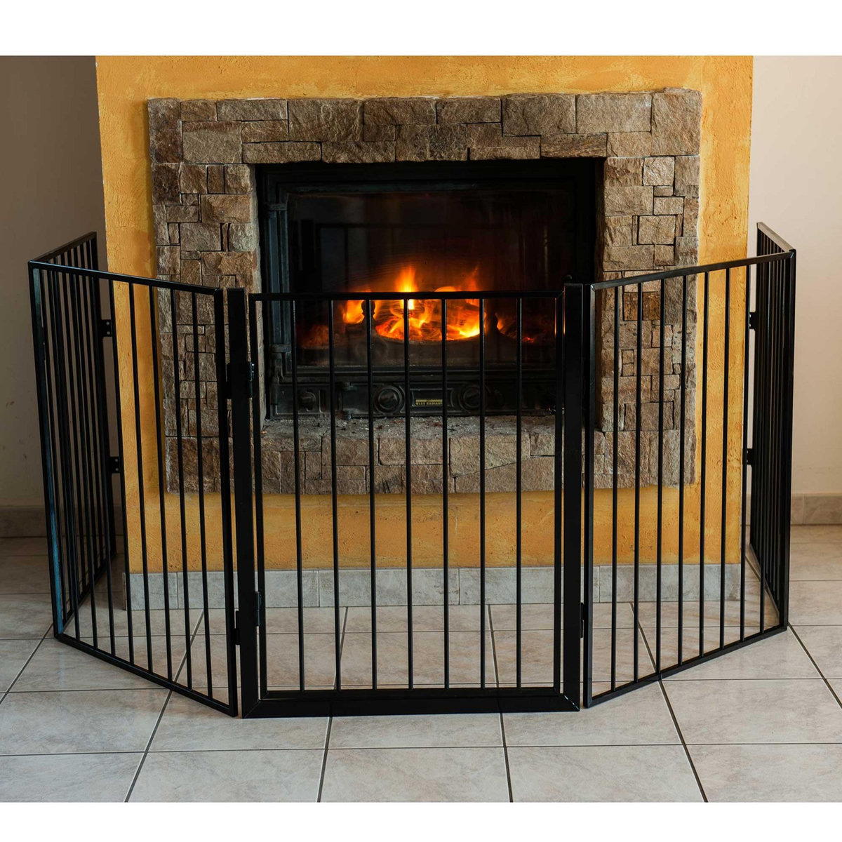 WERKAPRO Barrière de protection en métal WERKA PRO 5 panneaux  300cm