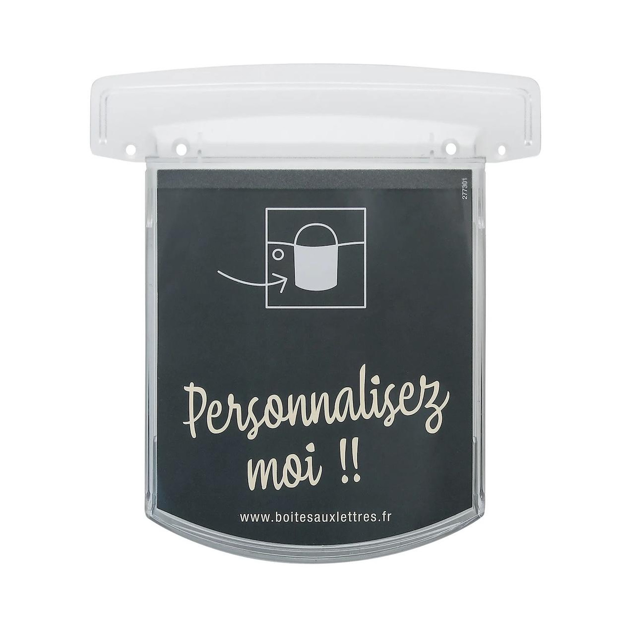 RENZ Porte-nom - H.16 x l.10.5 - transparent