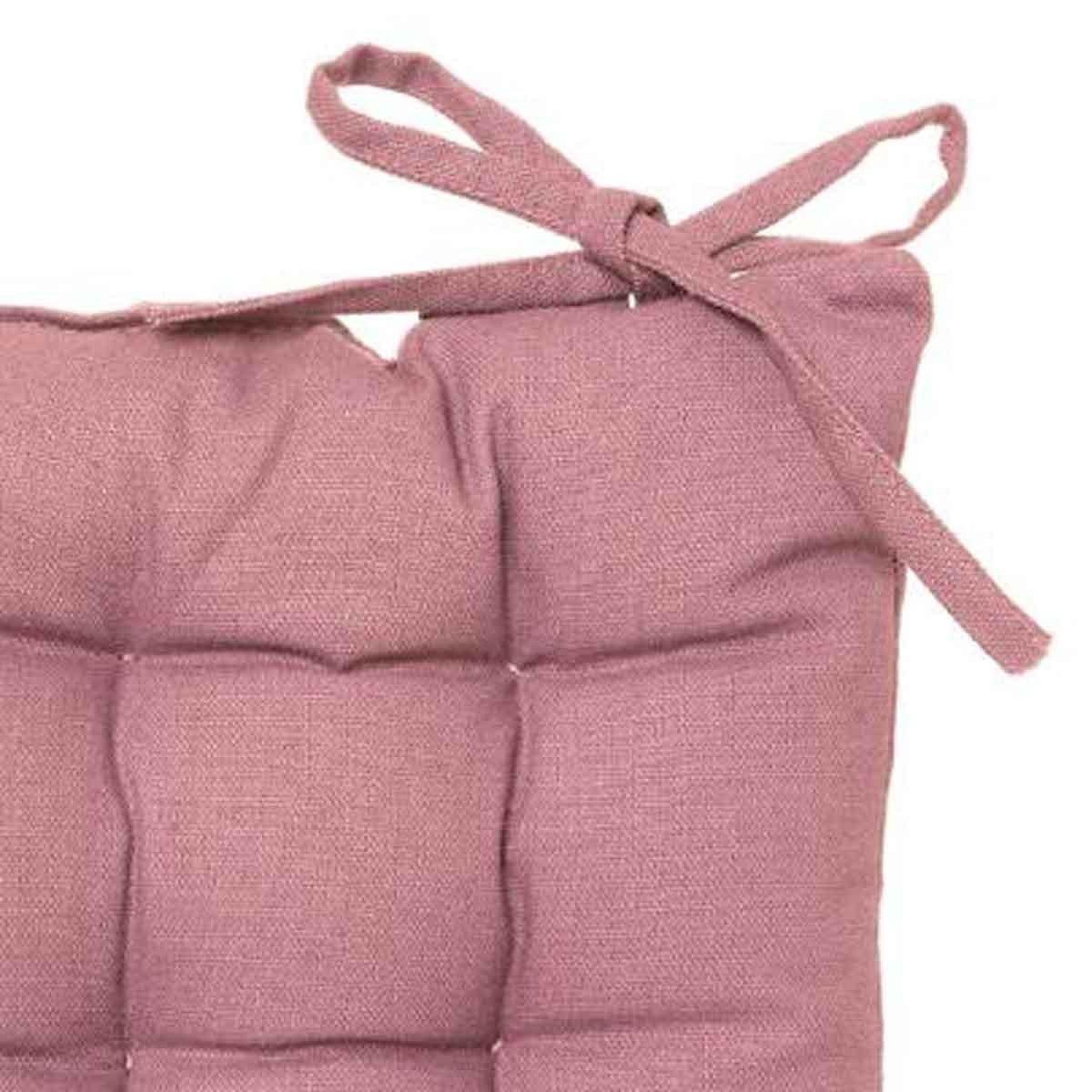 Voir la diapositive 2 : ATMOSPHERA Galette de Chaise  Loria  38x38cm Rose