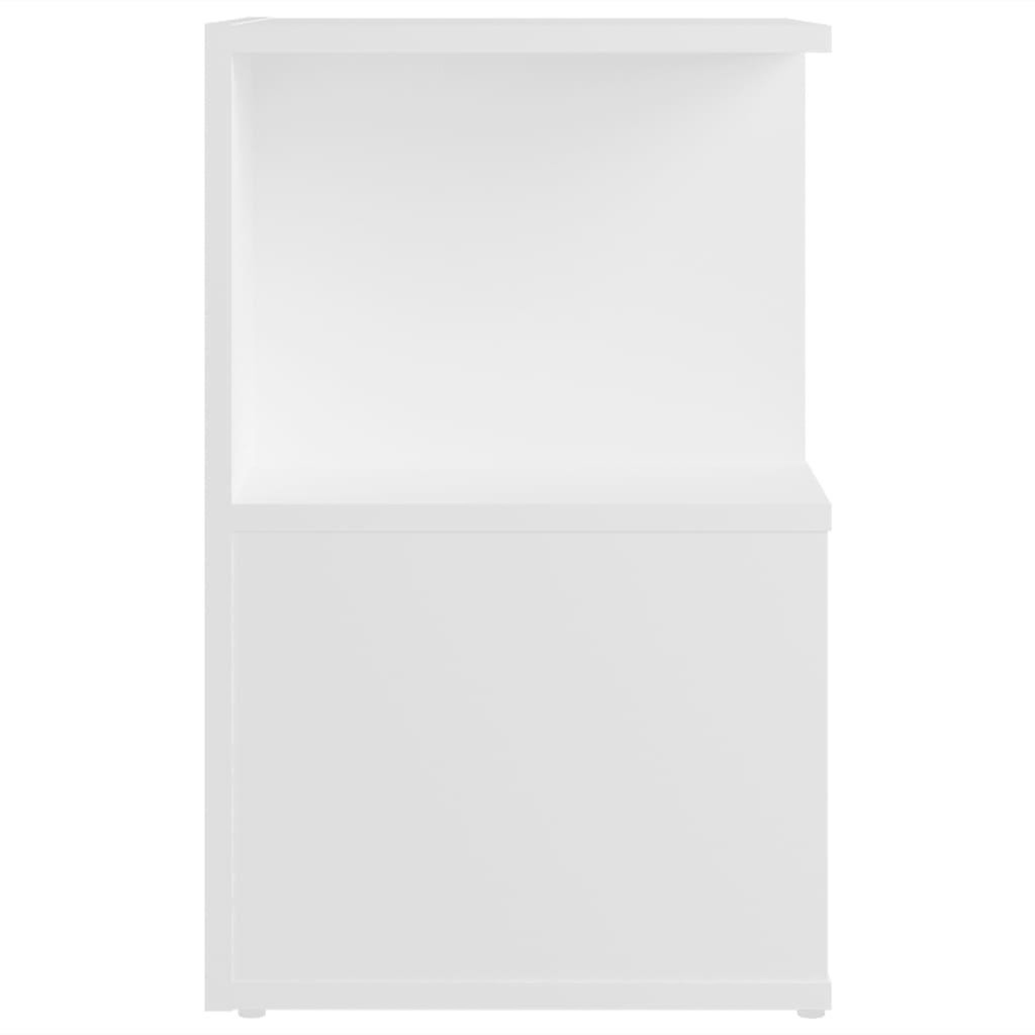 Voir la diapositive 5 : VIDAXL Tables de chevet 2 pcs blanc 35x35x55 cm bois d'ingenierie