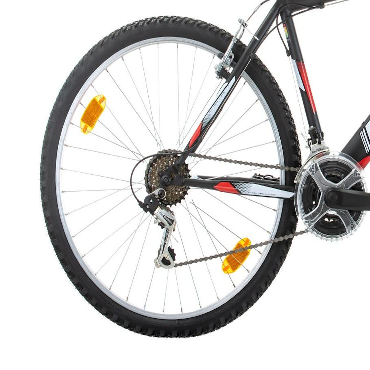 BACHINI Vélo VTT 26 pouces Homme 18 Vit. freins V-Brake + Transmission Shimano