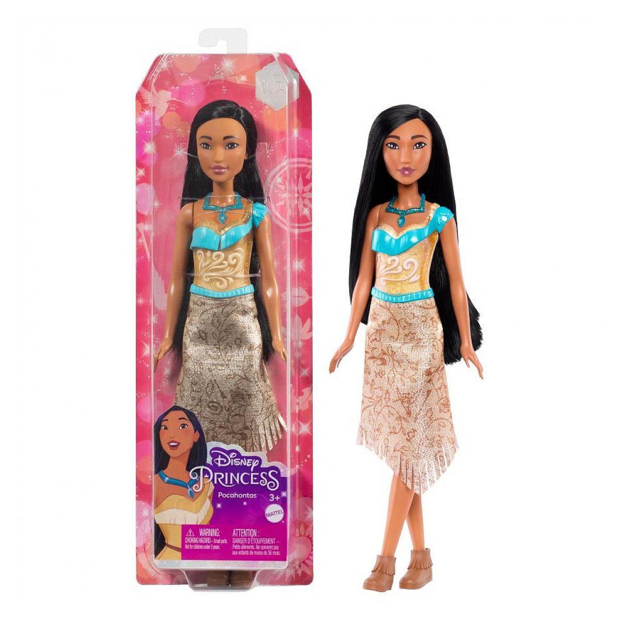 Voir la diapositive 2 : MATTEL Disney princesses - poupee pocahontas avec vetements et accessoires